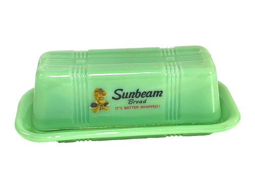 Jadeite green glass sunbeam - glass,